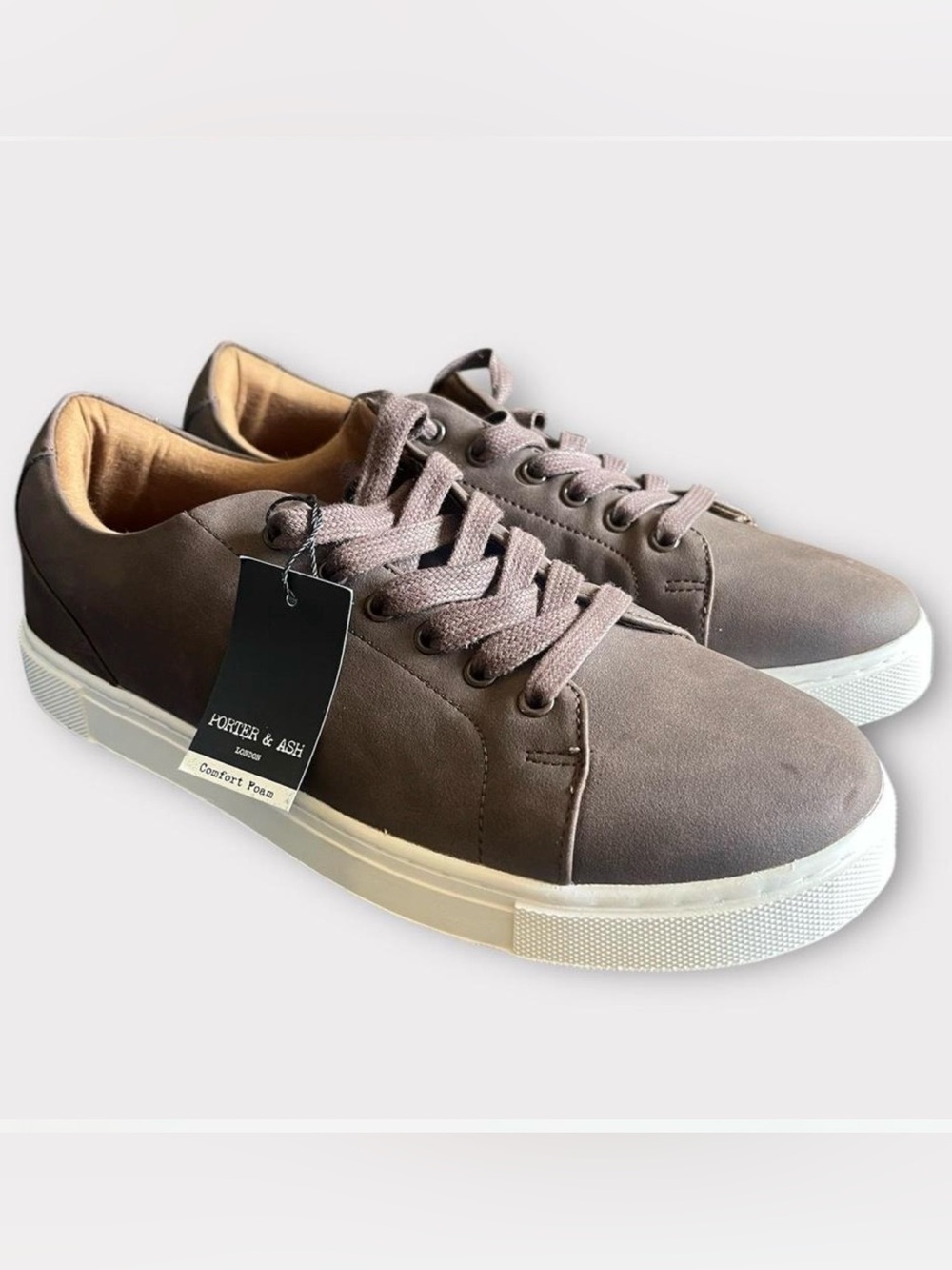 Parker Taupe Suede Low-Top Sneakers